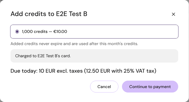 Top up
